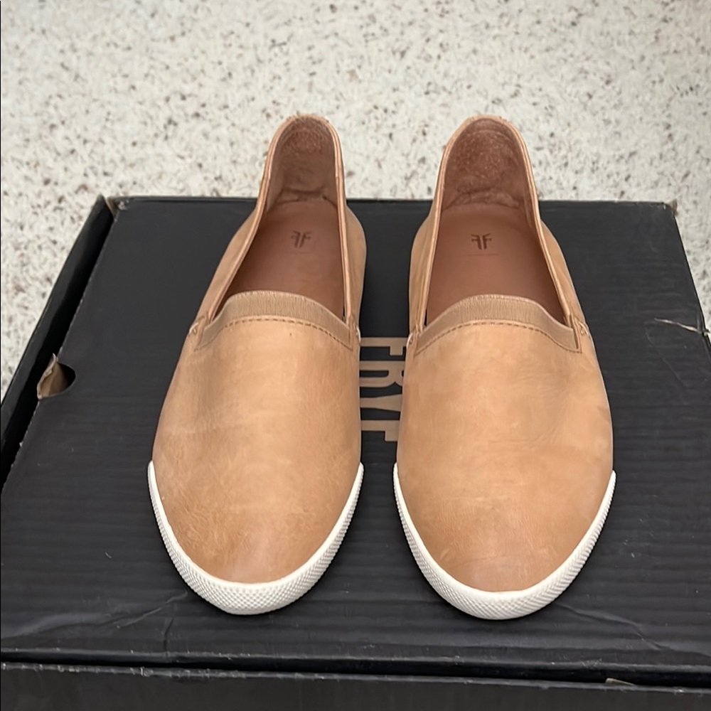 Frye Tan Leather Flats